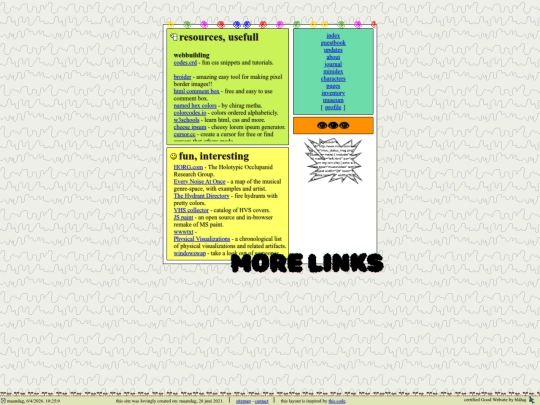 links screenshot