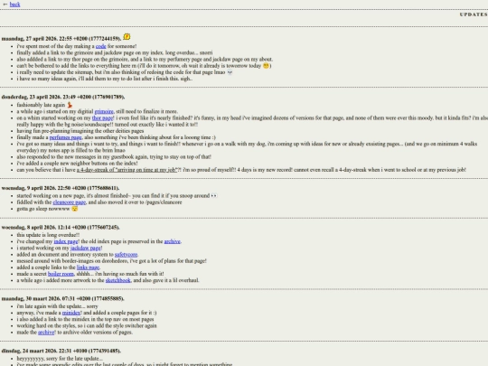 updates screenshot
