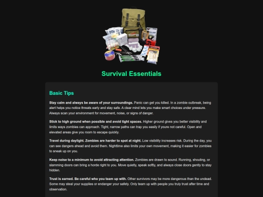 survival screenshot