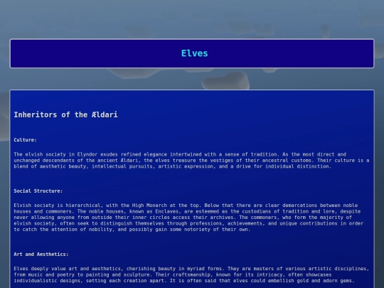 Elyndor/Elves screenshot