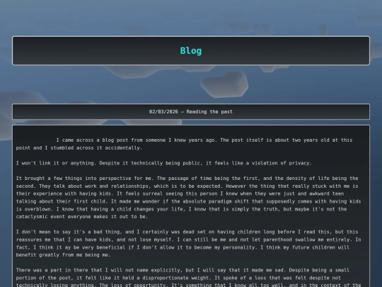 blog screenshot