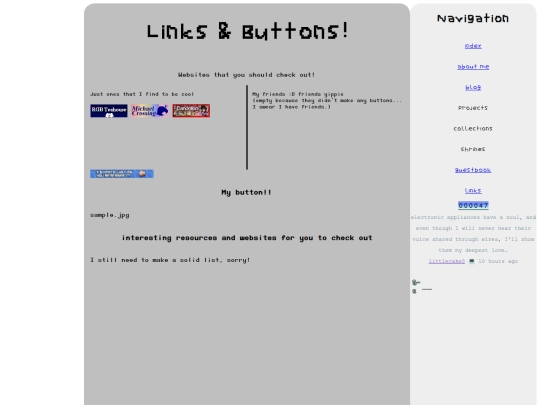 links screenshot