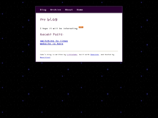 myblog screenshot