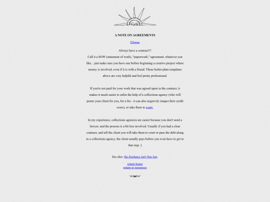 agreements screenshot