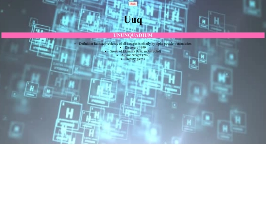 periodic/Ununquadium screenshot