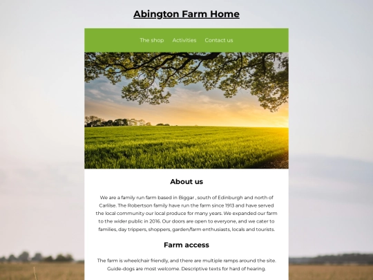 Abingtonhome screenshot