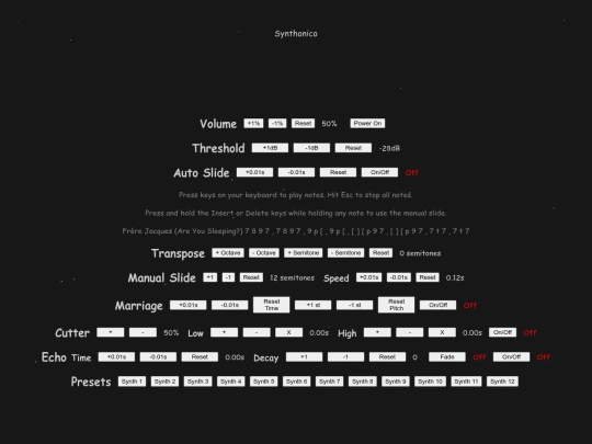 Synthonico/Synthonico v1 screenshot