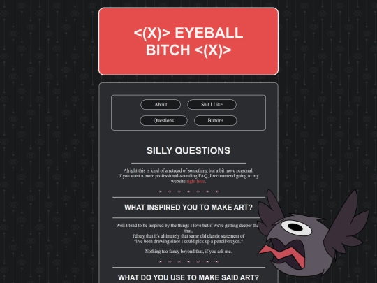 questions screenshot