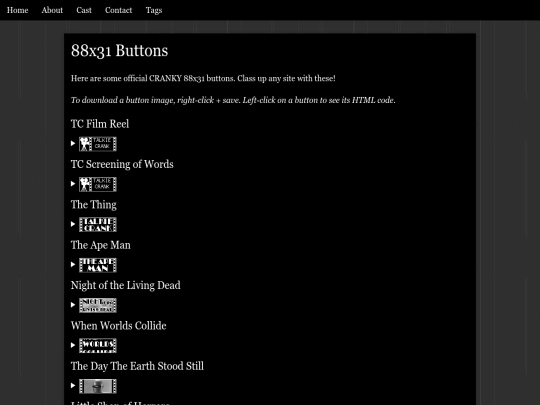 pages/buttons screenshot