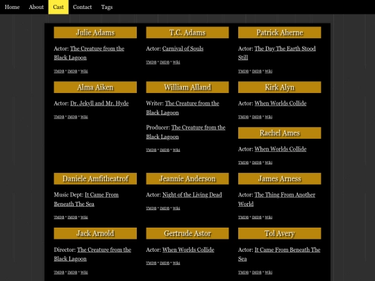 pages/cast screenshot