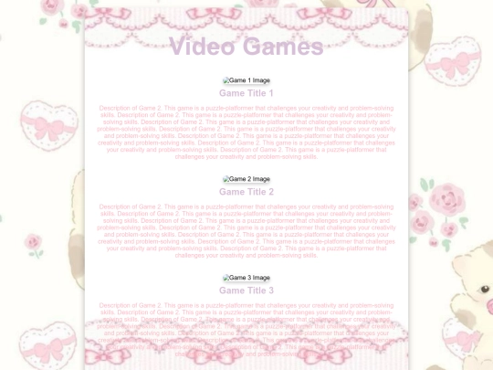 games screenshot