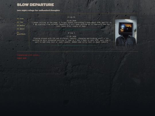 log screenshot