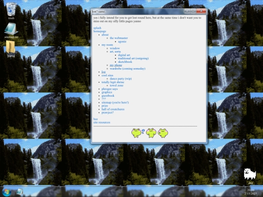 sitemap screenshot
