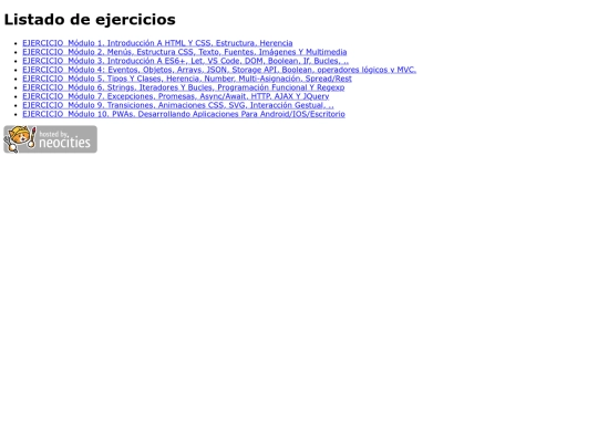index screenshot