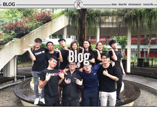 Blog screenshot