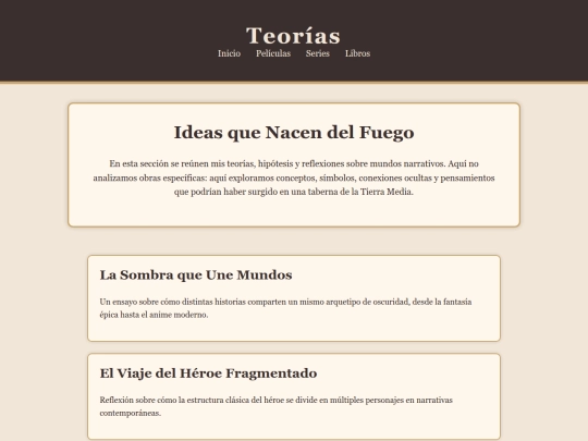 teorias screenshot