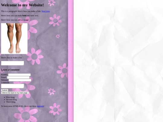 blog screenshot