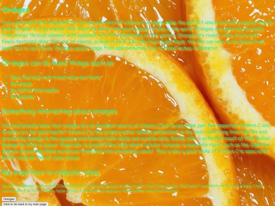 oranges screenshot