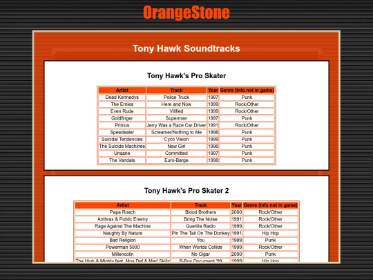 THPSSoundtrack screenshot