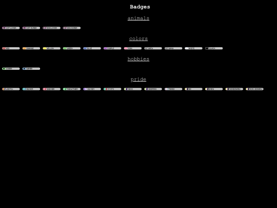 badges screenshot