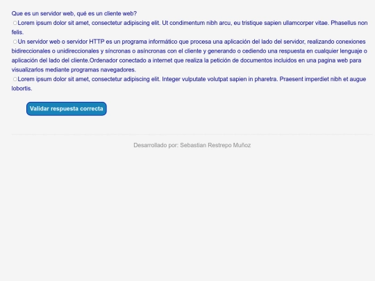 programacionweb/Cuestionario screenshot