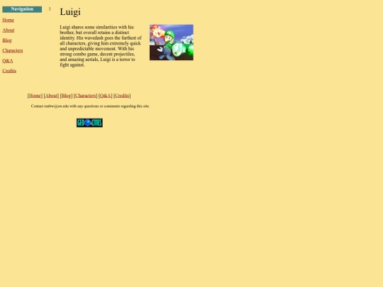 html/luigi screenshot