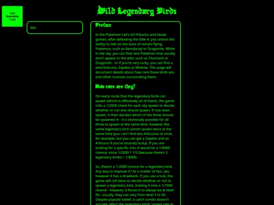 wildlegendarybirds screenshot