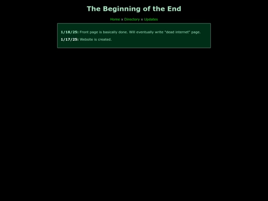 updates screenshot