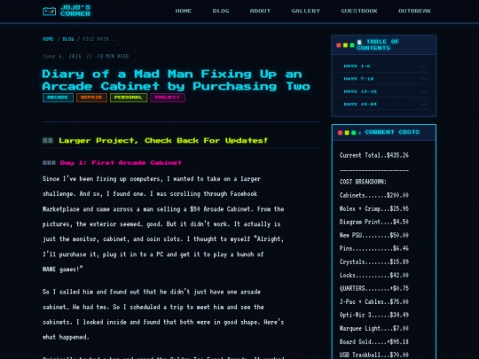 blog-arcade screenshot