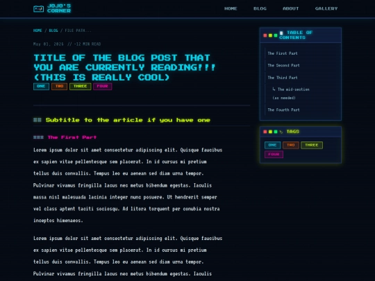 blog-template screenshot