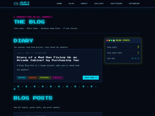 blog screenshot