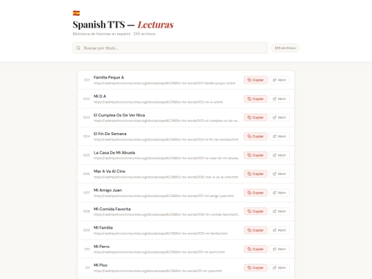 ebooks/español-tts-words screenshot