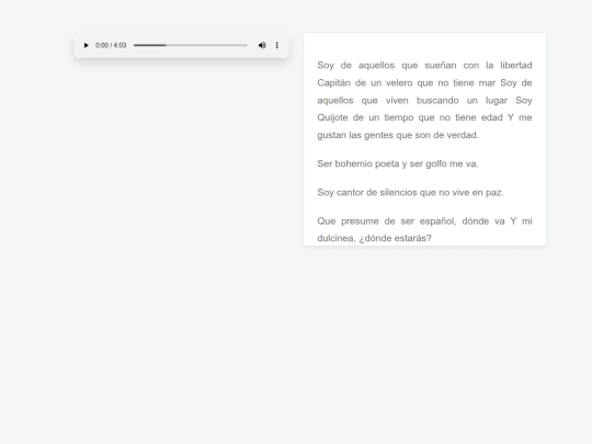 hyperaudio/hyperaudio-song-quijote screenshot