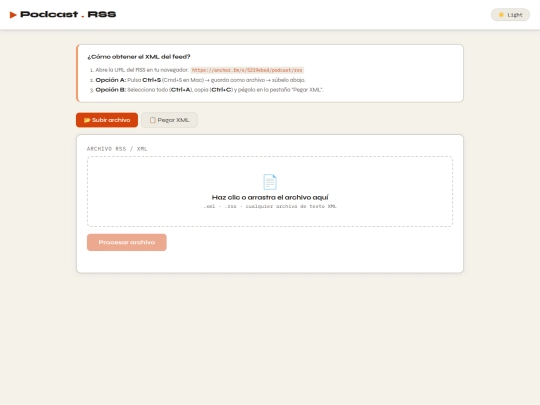 podcast/rss-parser screenshot
