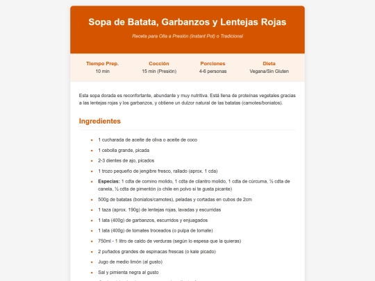recetas/garbanzos screenshot
