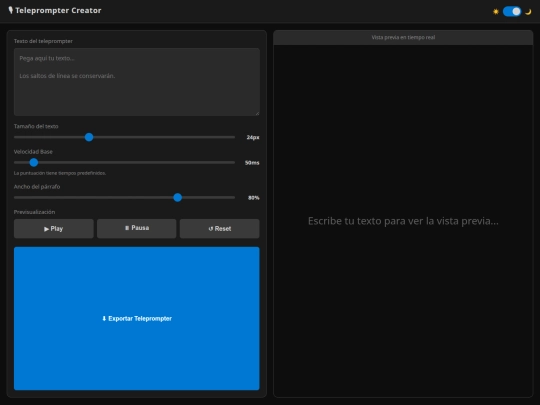 teleprompter/teleprompter-builder-ver004 screenshot