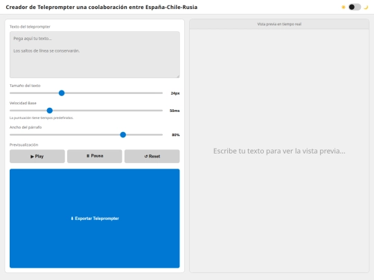 teleprompter/teleprompter-builder-ver006.0.3 screenshot