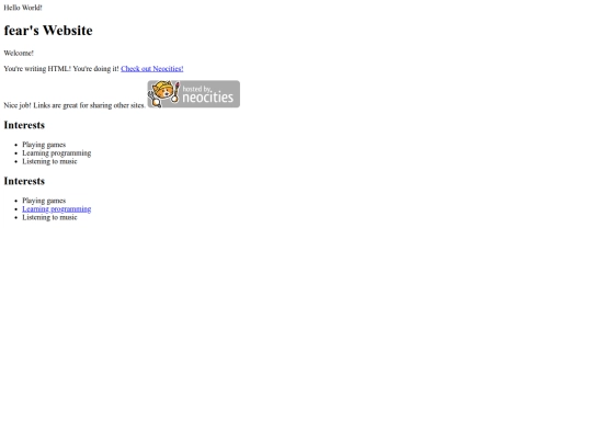 index screenshot