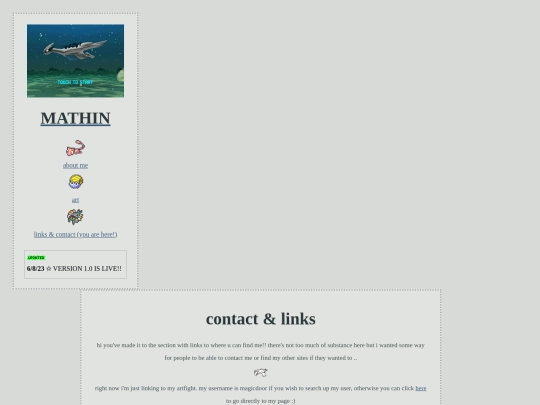 links screenshot