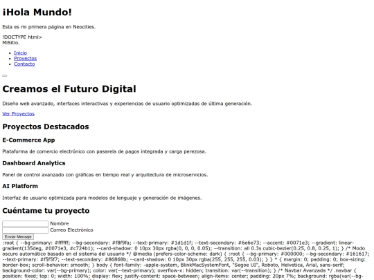 index screenshot