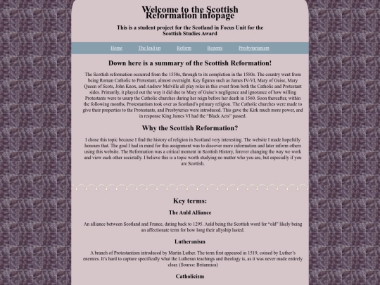 scottishreformation screenshot