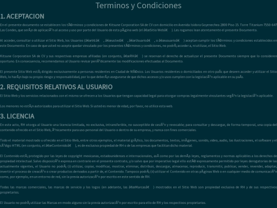 terminos screenshot