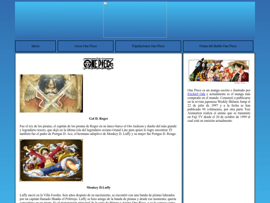 Proyecto desarrollo/HTML/Personajes onepiece screenshot