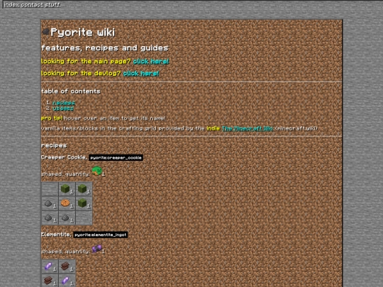 pyorite/wiki screenshot