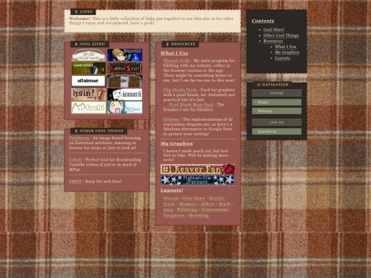 links screenshot