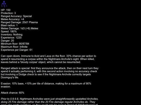 Analyses/DoomRL/NightmareArchvile screenshot