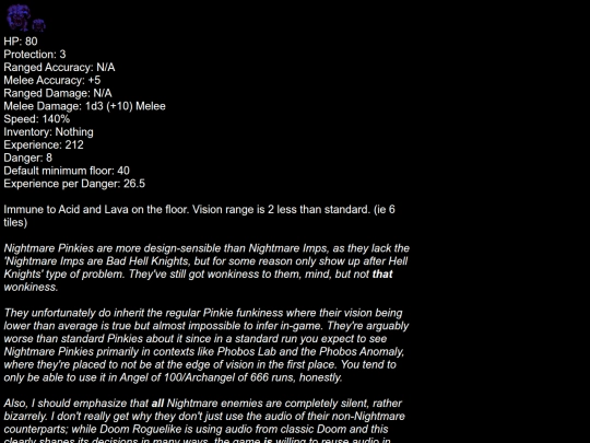 Analyses/DoomRL/NightmarePinkie screenshot