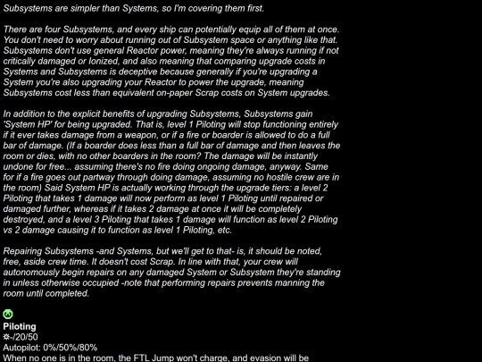 Analyses/FTL/Subsystems screenshot