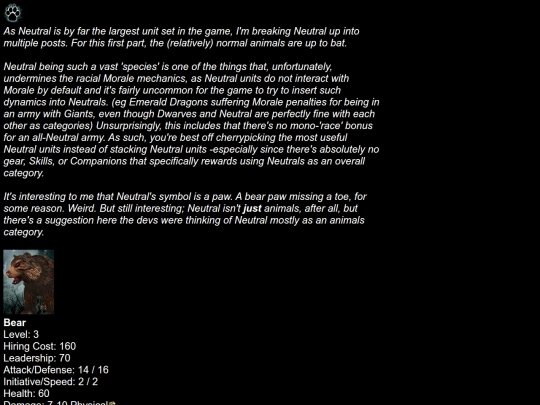 Analyses/King'sBounty/TheLegend/NeutralAnimals screenshot