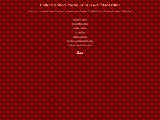 collected short poems/shortpoems screenshot